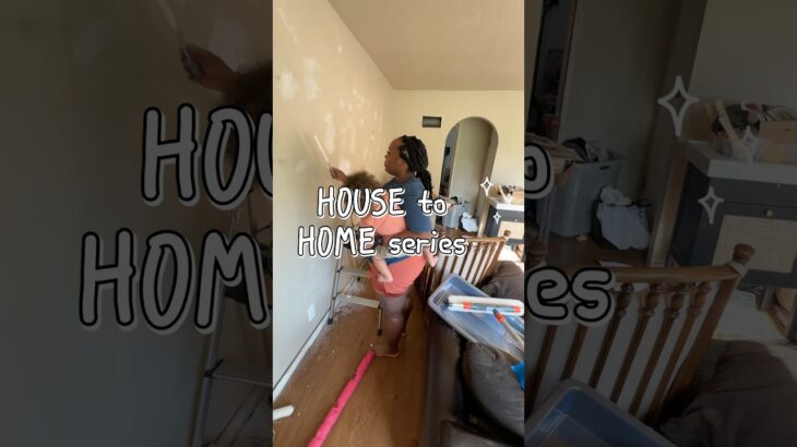 We are paintingggg!!! 🥳 House to Home Series pt 2 #diy #housemakeover #remodeling