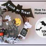 【100均DIY】モノトーンカラーが大人かわいいハロウィンリースの作り方