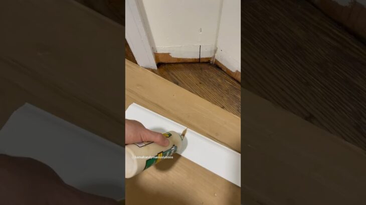 Corner base board trim #handyman #diy #home