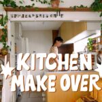 Kitchen Makeover – DIY, Wallpaper, Renting house friendly, Kitchen, Boho, Home, Interior design