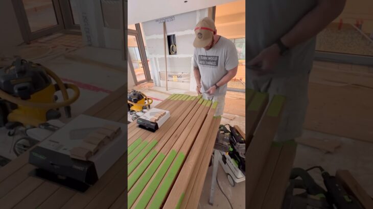 Slats!  #woodworking #craftsman #carpentry #woodwork #carpenter #yvrhomes #vancouver #amc #wood #diy