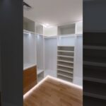 Walk in closet + LED light installation 👉 Gpr3Carpentry #diy #carpentry #viralvideo