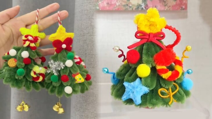 【100均DIY】🎄モールでクリスマスツリーの作り方