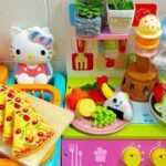 DIY ASMR Hello Kitty Kitchen Cooking and making mini food With Kitchen Toys