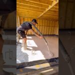 How To Flo Screed A Floor Like A Pro #diy #howto #shorts