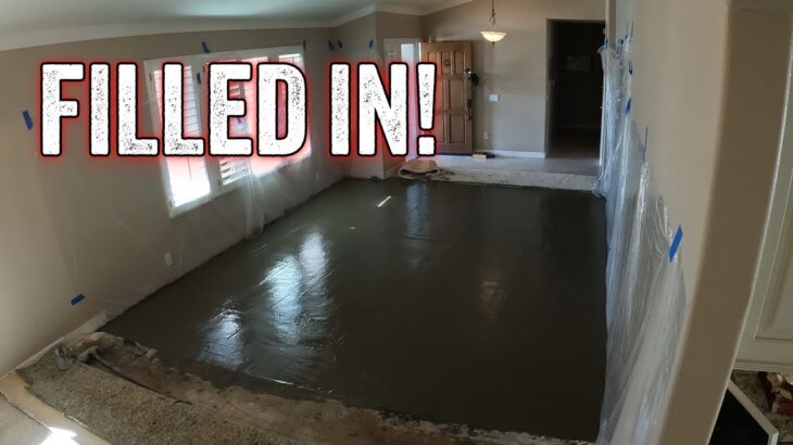 DIY Sunken Living Room Concrete Pour!