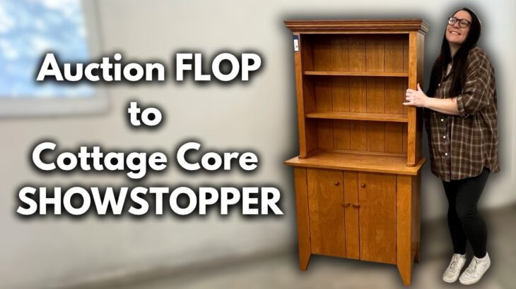 From Auction Flop to Cottage Core Showstopper | Step by Step DIY Farmhouse Furniture Makeover!