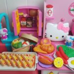 DIY Hello Kitty Pink Kitchen ASMR | Cutting and making mini food | Squishy Sanrio