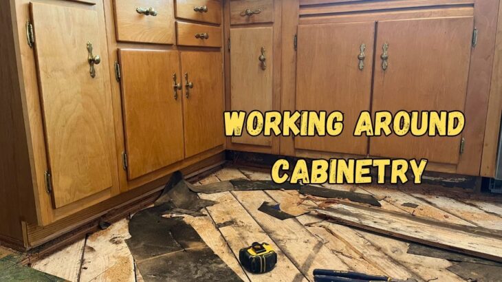 How to install hardwood floors around cabinetry (DIY Friendly)