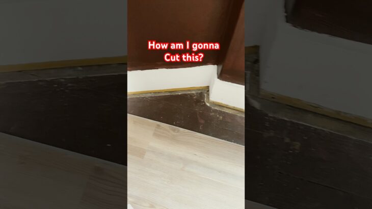 Vinyl flooring weird cut #remodel #diy #remodel